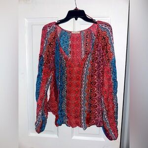 Lovestitch Red and Blue Blouse